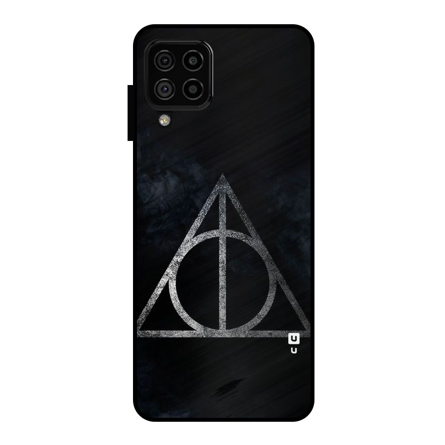 Rugged Triangle Design Metal Back Case for Galaxy A22 4G
