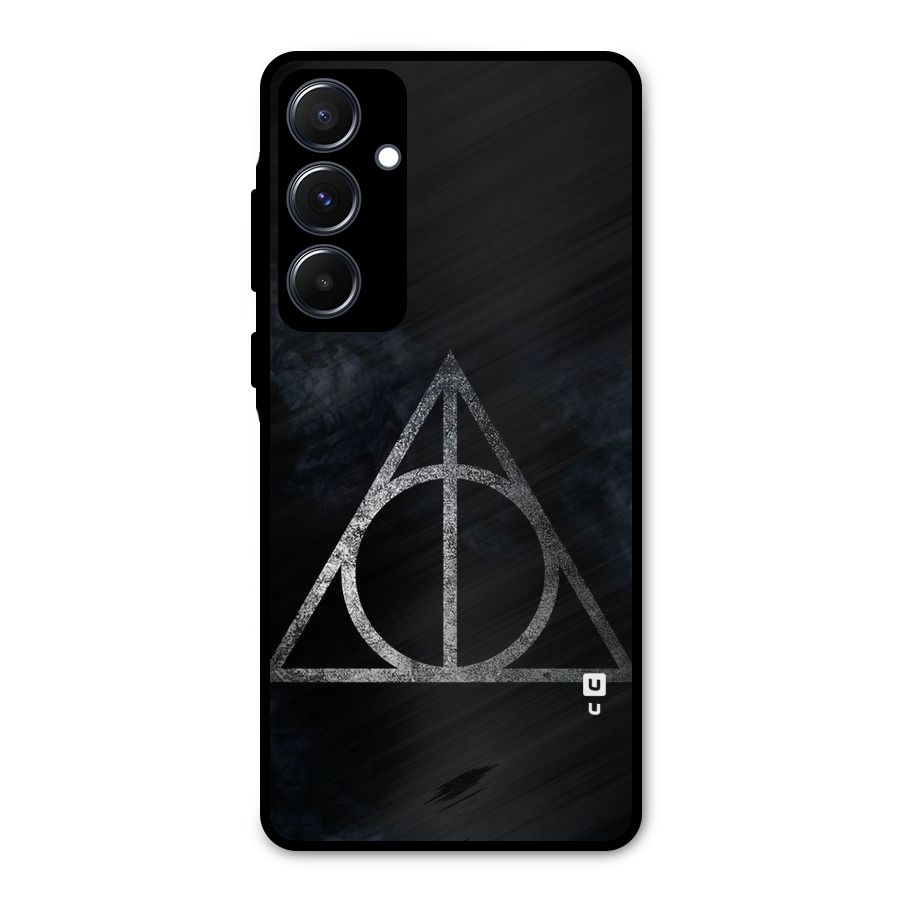 Rugged Triangle Design Metal Back Case for Galaxy A55