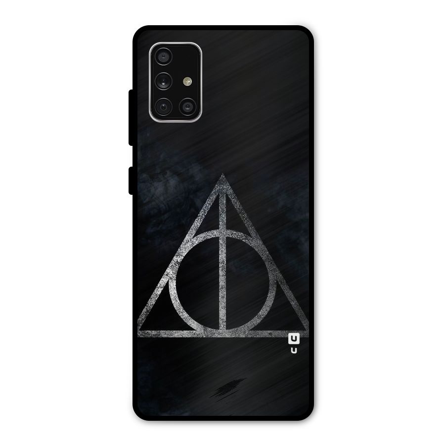 Rugged Triangle Design Metal Back Case for Galaxy A71