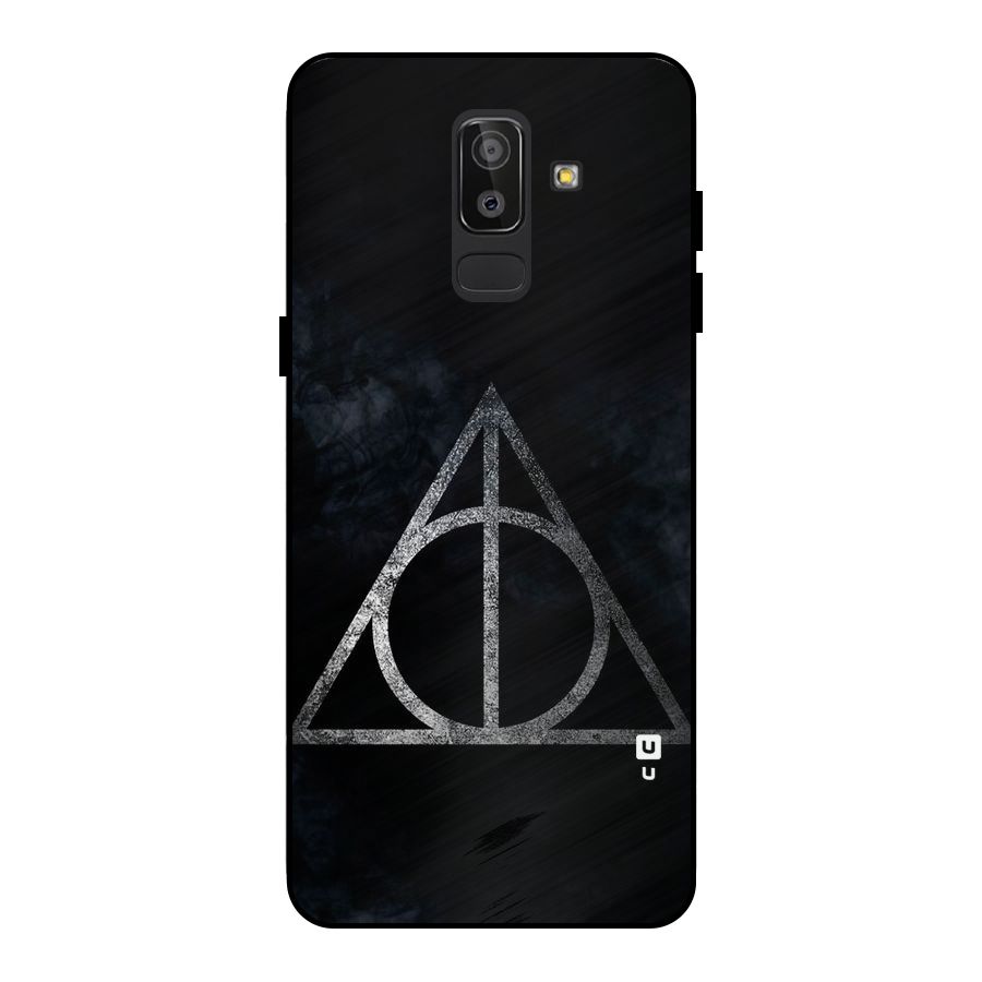 Rugged Triangle Design Metal Back Case for Galaxy J8