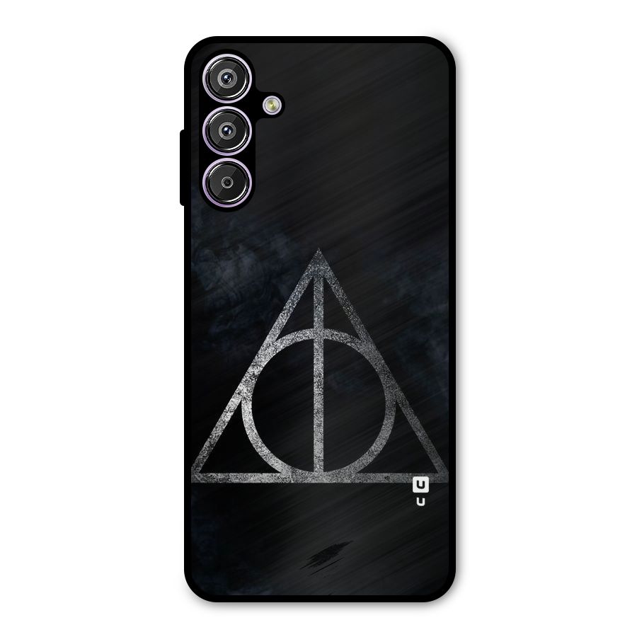 Rugged Triangle Design Metal Back Case for Galaxy M15