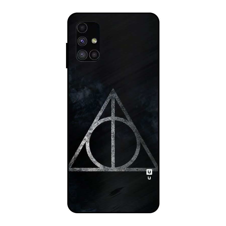 Rugged Triangle Design Metal Back Case for Galaxy M51