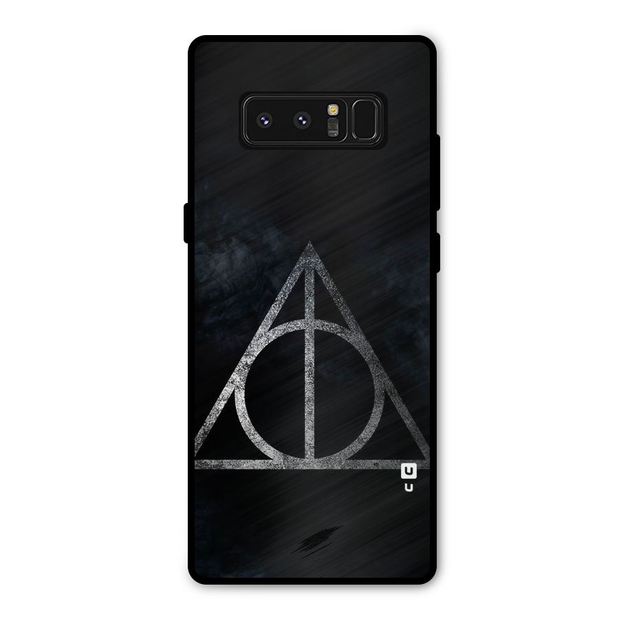 Rugged Triangle Design Metal Back Case for Galaxy Note 8