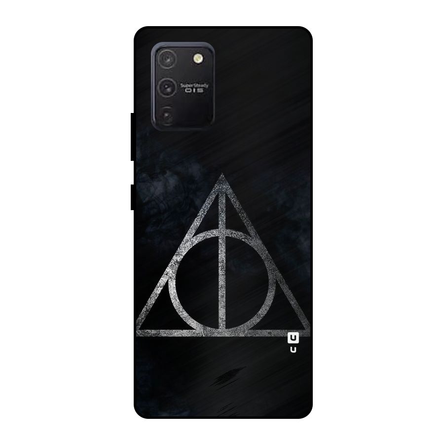 Rugged Triangle Design Metal Back Case for Galaxy S10 Lite