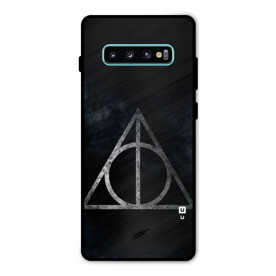 Rugged Triangle Design Metal Back Case for Galaxy S10 Plus
