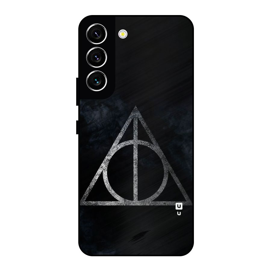 Rugged Triangle Design Metal Back Case for Galaxy S22 5G