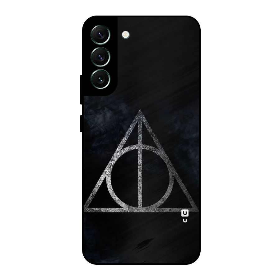 Rugged Triangle Design Metal Back Case for Galaxy S22 Plus 5G