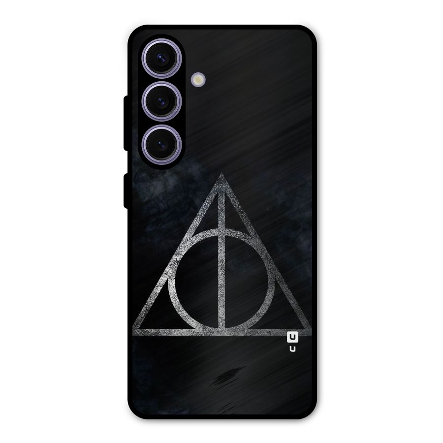 Rugged Triangle Design Metal Back Case for Galaxy S24