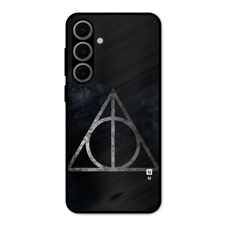 Rugged Triangle Design Metal Back Case for Galaxy S24 FE