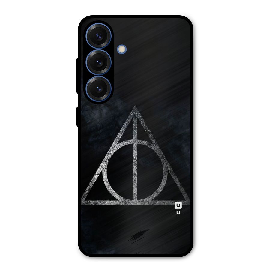 Rugged Triangle Design Metal Back Case for Galaxy S25