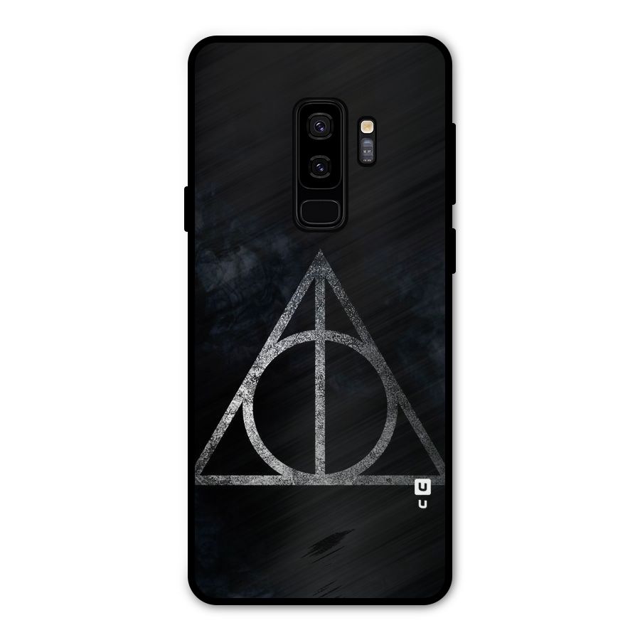 Rugged Triangle Design Metal Back Case for Galaxy S9 Plus