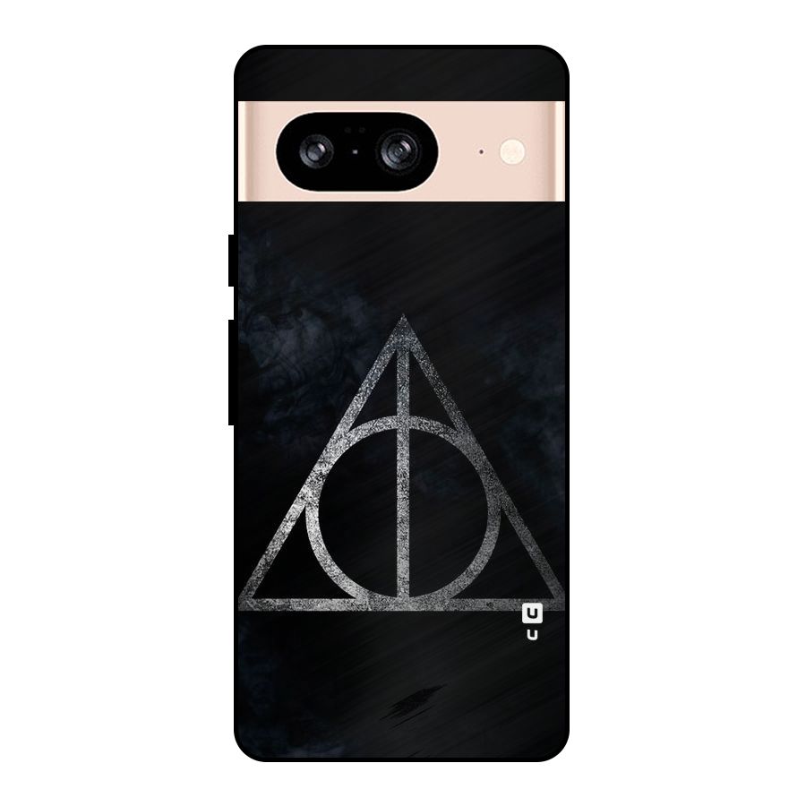 Rugged Triangle Design Metal Back Case for Google Pixel 8