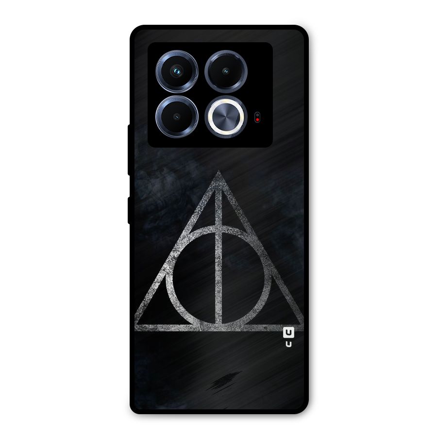 Rugged Triangle Design Metal Back Case for Infinix Note 40 5G