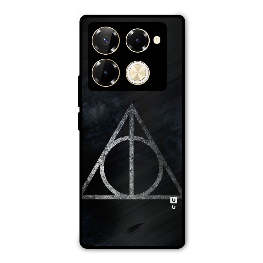 Rugged Triangle Design Metal Back Case for Infinix Note 40 Pro