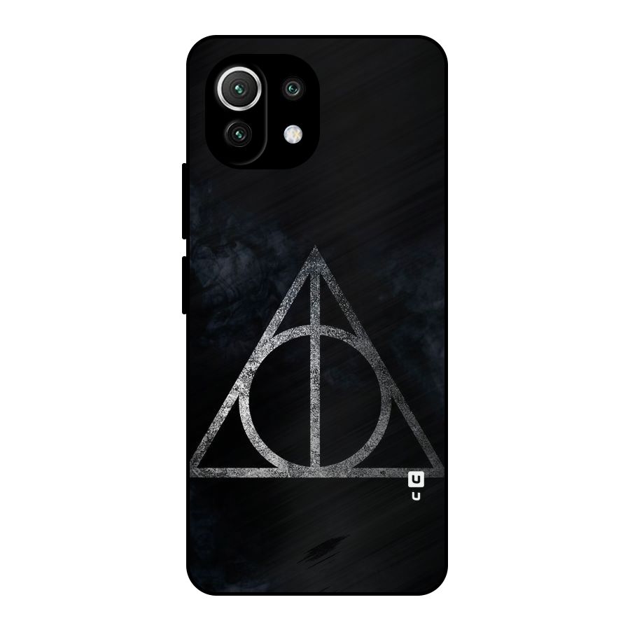 Rugged Triangle Design Metal Back Case for Mi 11 Lite