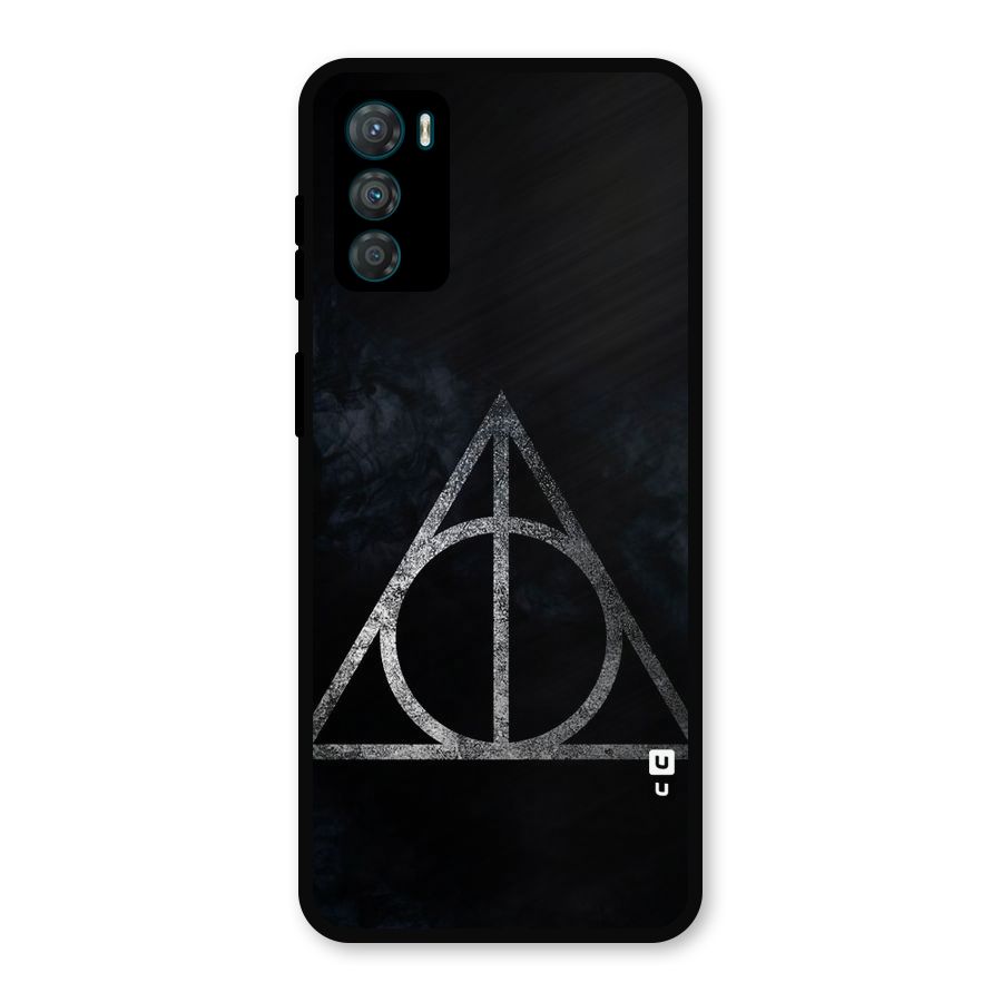 Rugged Triangle Design Metal Back Case for Moto G42