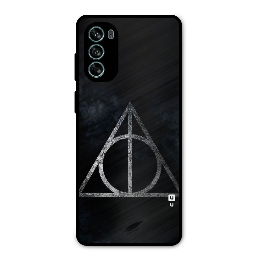 Rugged Triangle Design Metal Back Case for Moto G62