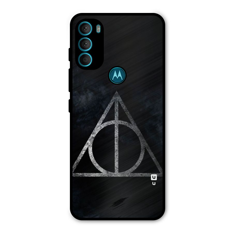 Rugged Triangle Design Metal Back Case for Moto G71 5G