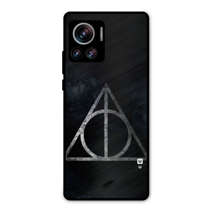 Rugged Triangle Design Metal Back Case for Motorola Edge 30 Ultra