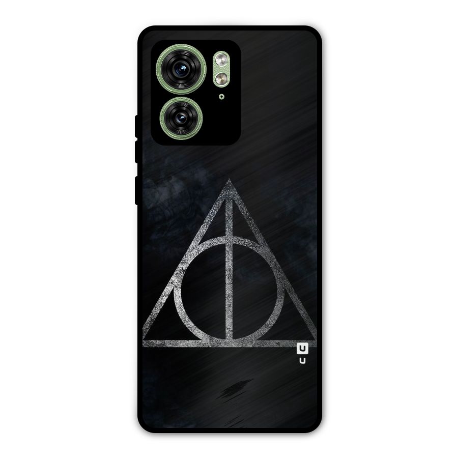 Rugged Triangle Design Metal Back Case for Motorola Edge 40 5G
