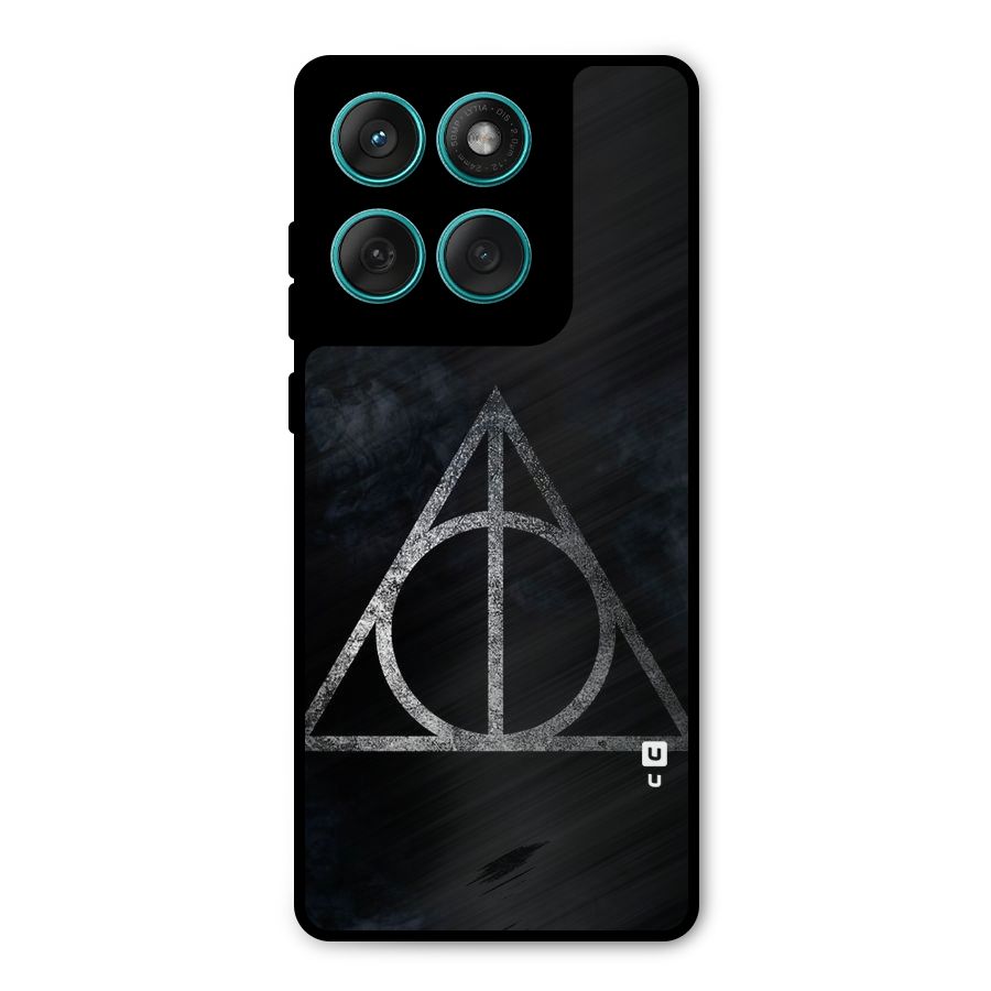 Rugged Triangle Design Metal Back Case for Motorola Edge 60