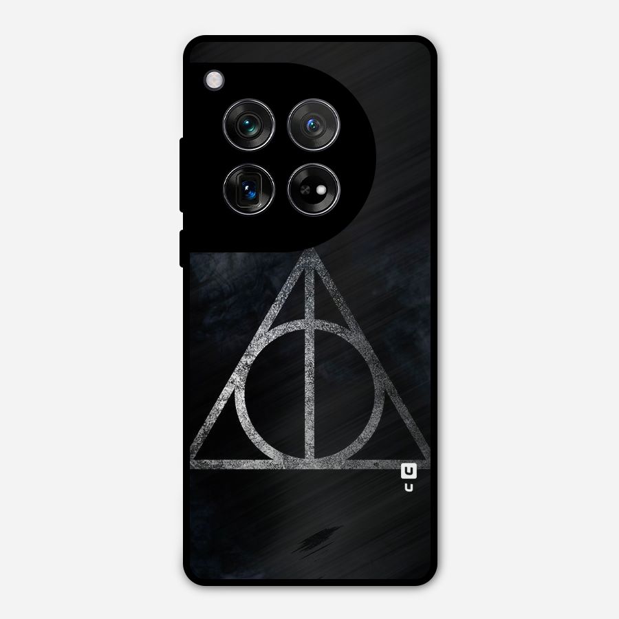Rugged Triangle Design Metal Back Case for OnePlus 12