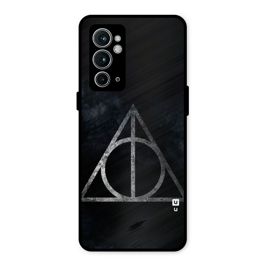 Rugged Triangle Design Metal Back Case for OnePlus 9RT 5G