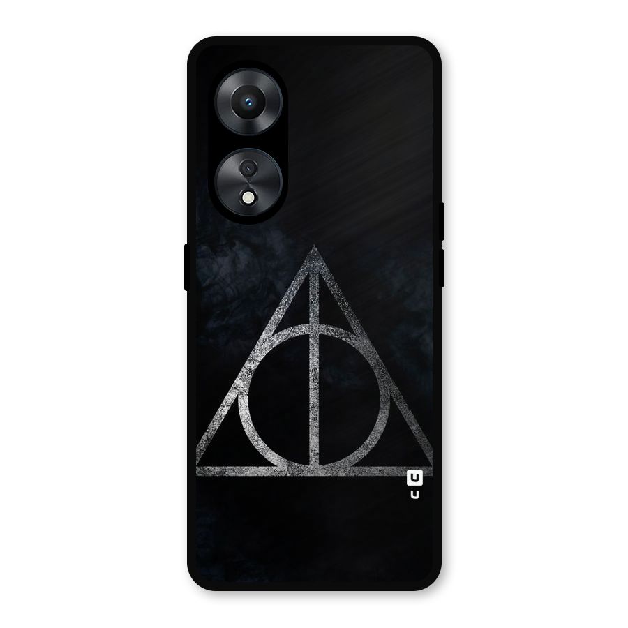 Rugged Triangle Design Metal Back Case for Oppo A78