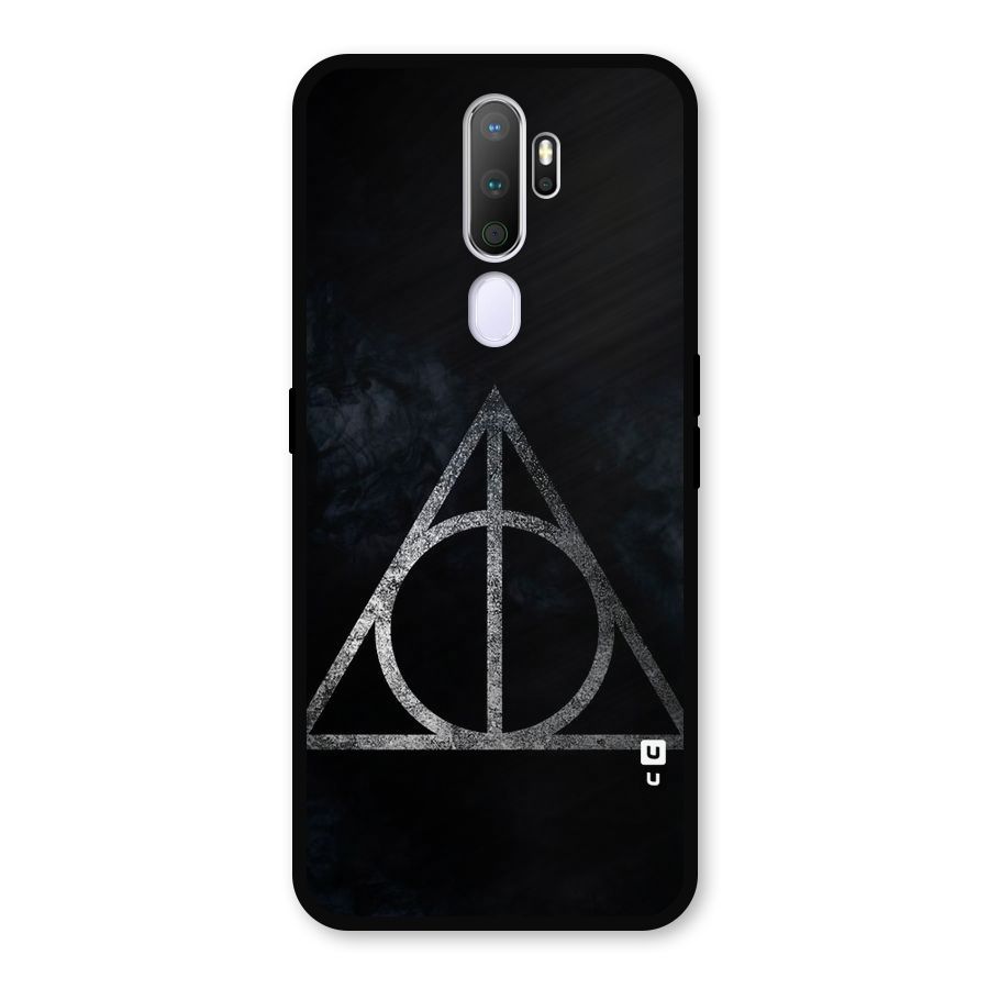 Rugged Triangle Design Metal Back Case for Oppo A9 (2020)