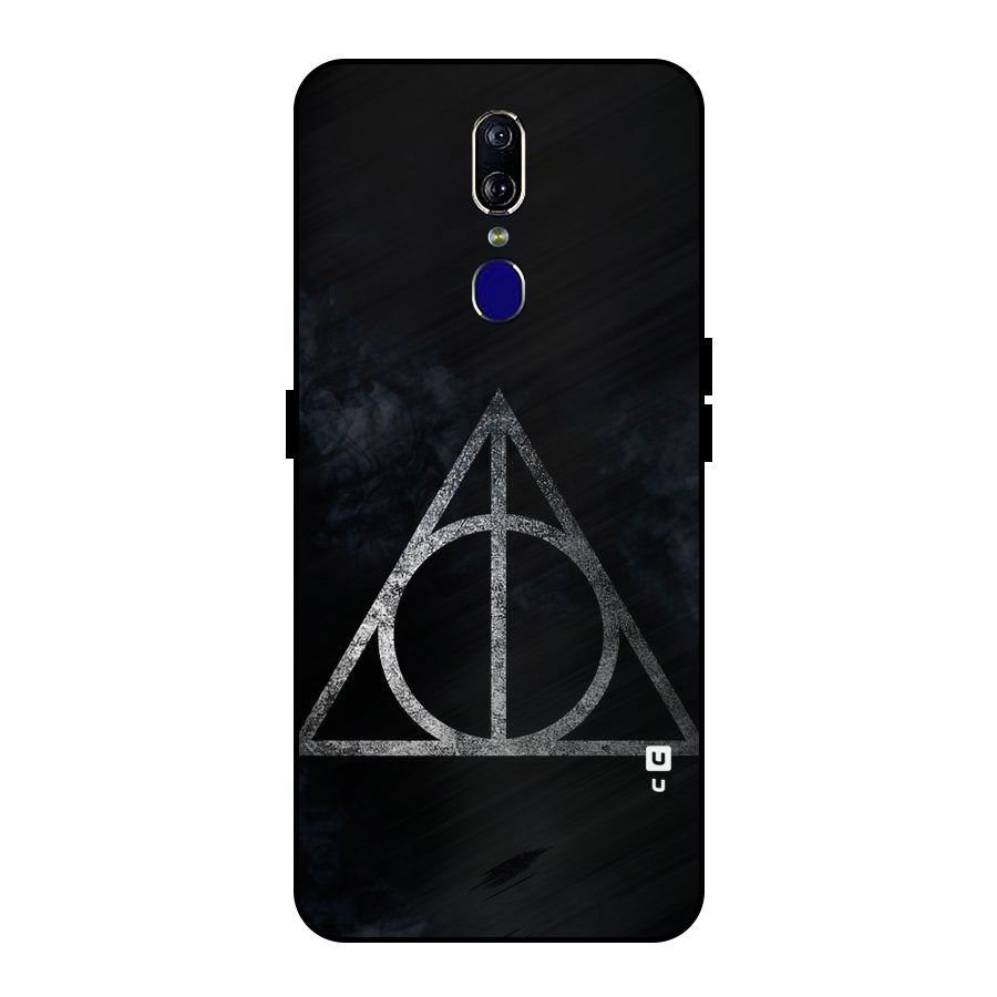 Rugged Triangle Design Metal Back Case for Oppo F11