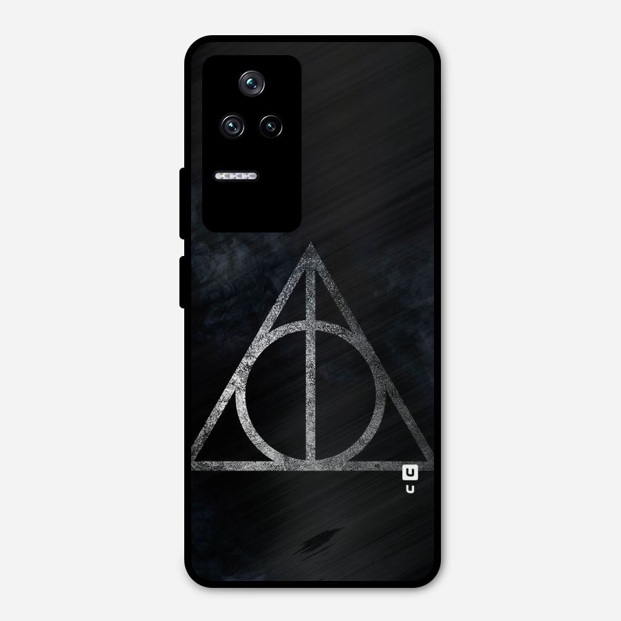 Rugged Triangle Design Metal Back Case for Poco F4 5G