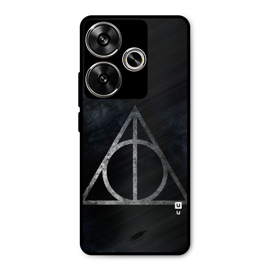 Rugged Triangle Design Metal Back Case for Poco F6