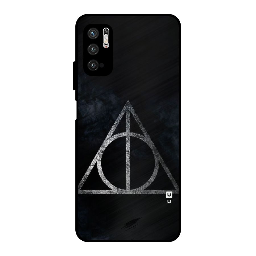 Rugged Triangle Design Metal Back Case for Poco M3 Pro 5G