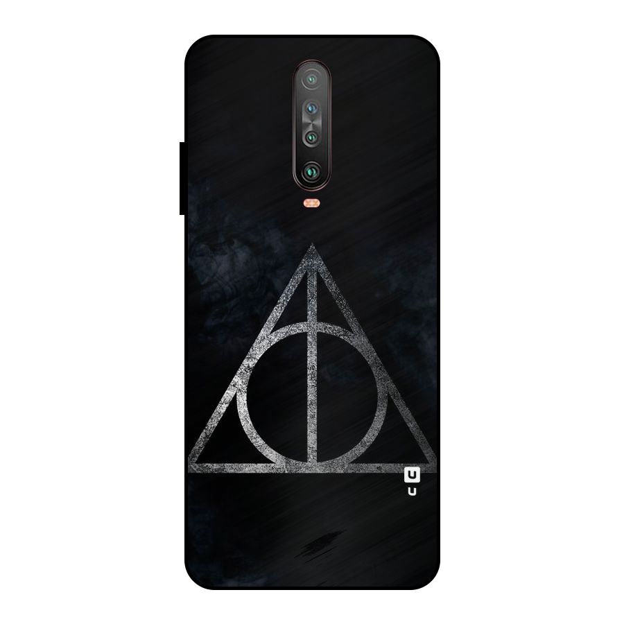 Rugged Triangle Design Metal Back Case for Poco X2