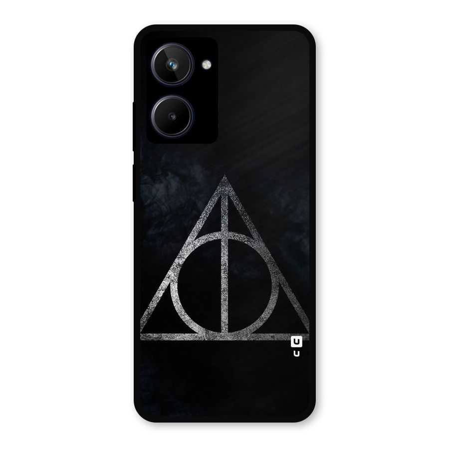Rugged Triangle Design Metal Back Case for Realme 10