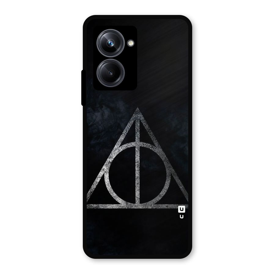 Rugged Triangle Design Metal Back Case for Realme 10 Pro