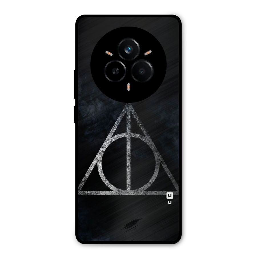 Rugged Triangle Design Metal Back Case for Realme 14 Pro