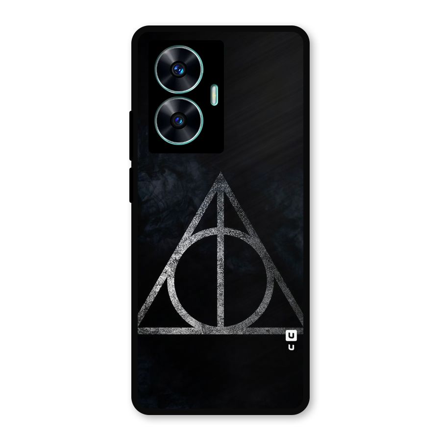 Rugged Triangle Design Metal Back Case for Realme C55