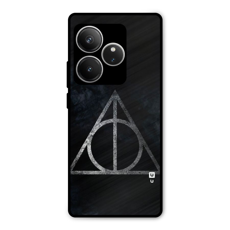 Rugged Triangle Design Metal Back Case for Realme GT 6