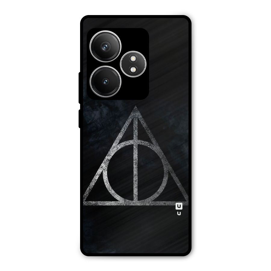 Rugged Triangle Design Metal Back Case for Realme GT 6T