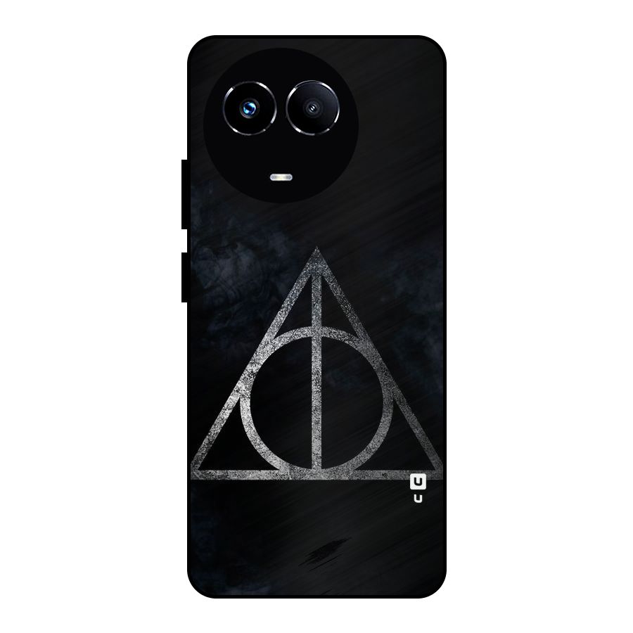 Rugged Triangle Design Metal Back Case for Realme Narzo 60X
