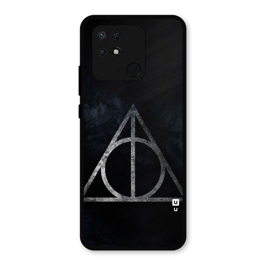 Rugged Triangle Design Metal Back Case for Redmi 10 Power