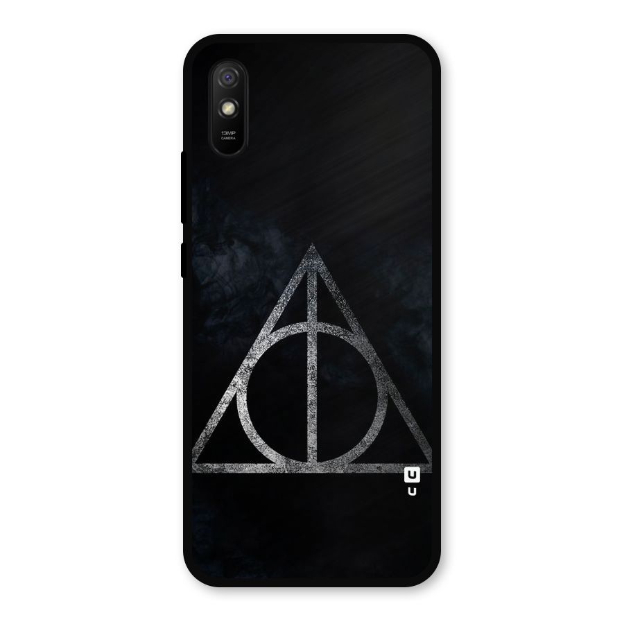 Rugged Triangle Design Metal Back Case for Redmi 9a
