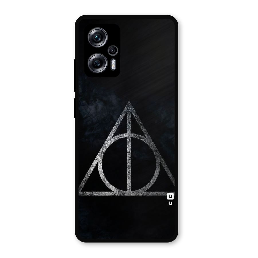 Rugged Triangle Design Metal Back Case for Redmi K50i