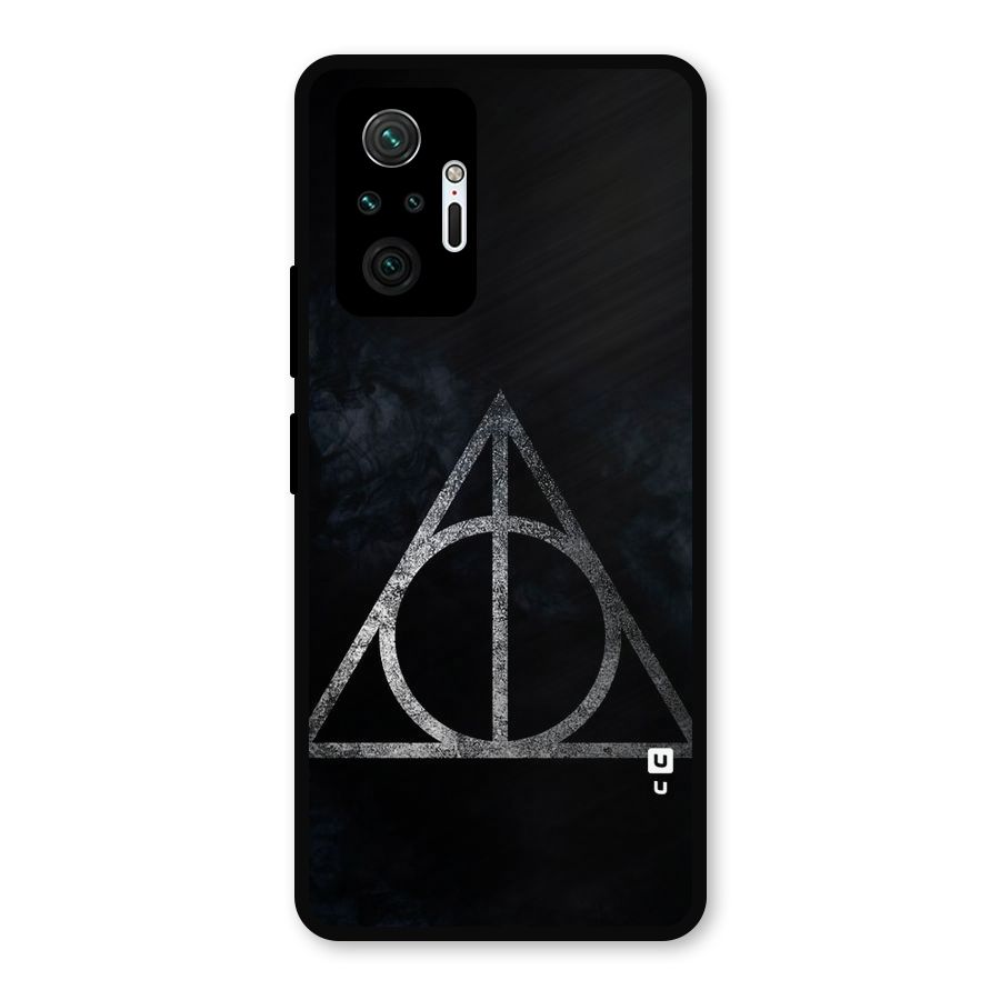 Rugged Triangle Design Metal Back Case for Redmi Note 10 Pro