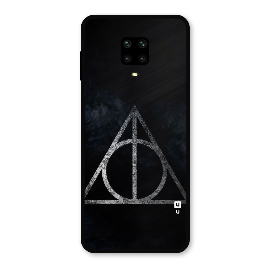 Rugged Triangle Design Metal Back Case for Redmi Note 9 Pro Max