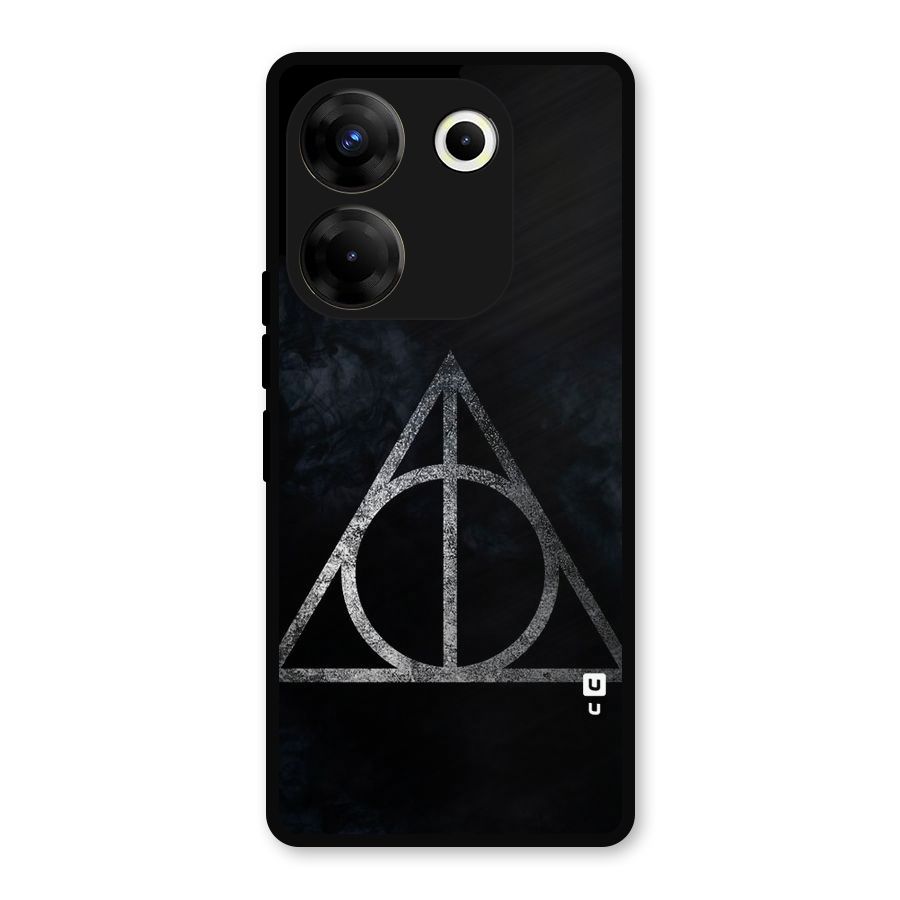 Rugged Triangle Design Metal Back Case for Tecno Camon 20 Pro