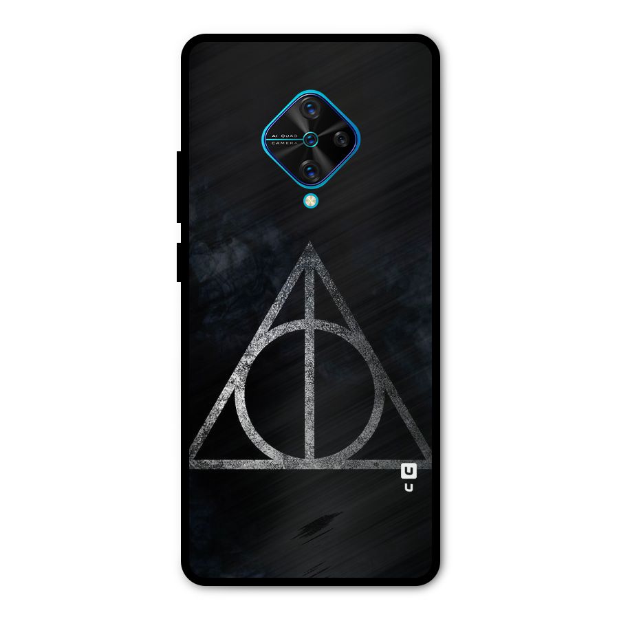 Rugged Triangle Design Metal Back Case for Vivo S1 Pro