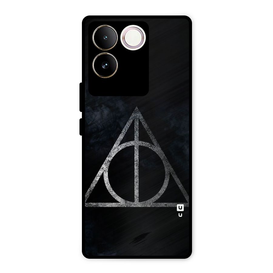 Rugged Triangle Design Metal Back Case for Vivo T2 Pro