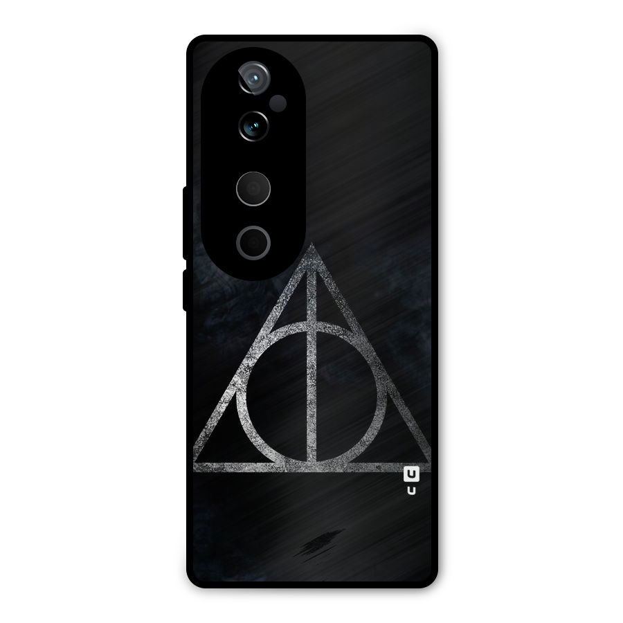 Rugged Triangle Design Metal Back Case for Vivo T3 Ultra